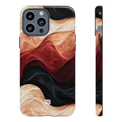 Ember Wave Dispersion · Tough Phone Case for iPhone · Red