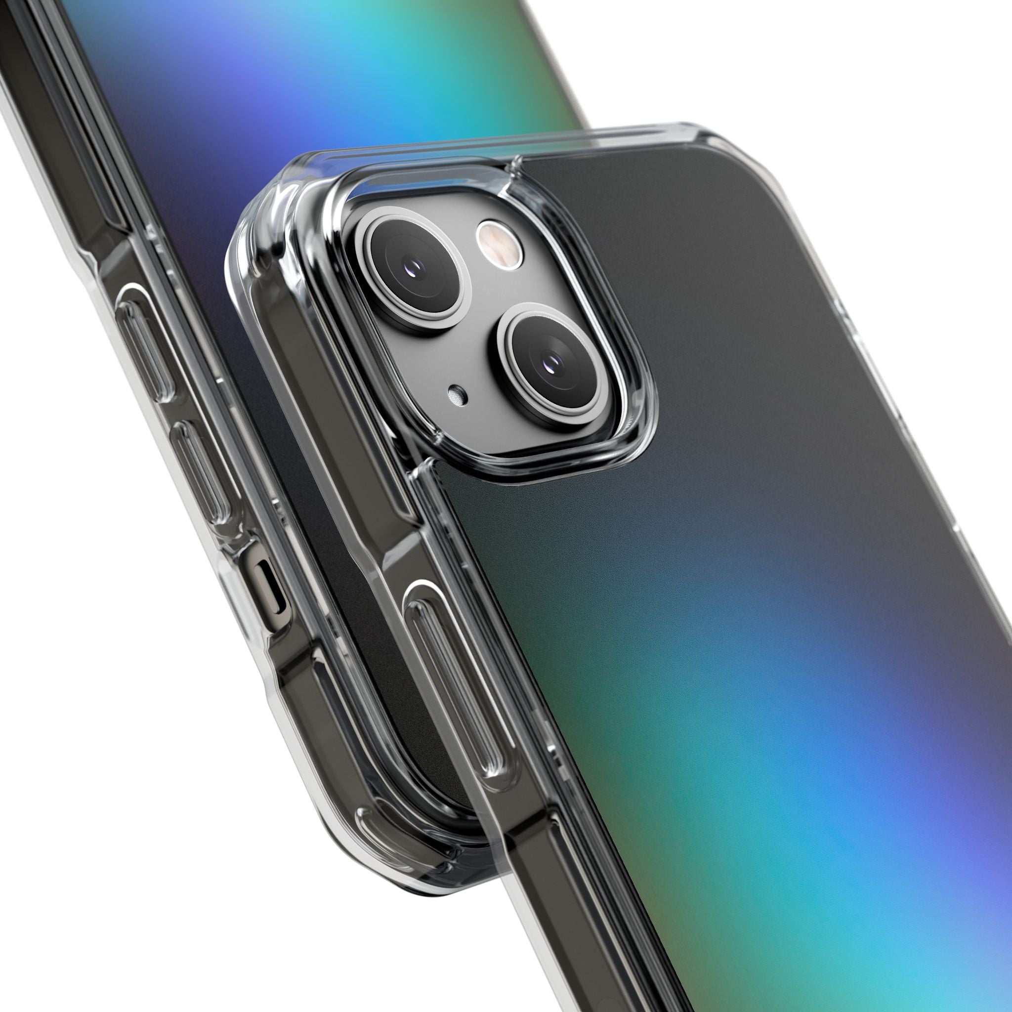 Black Impact MagSafe Phone Case for iPhone - Electric Prism Grain