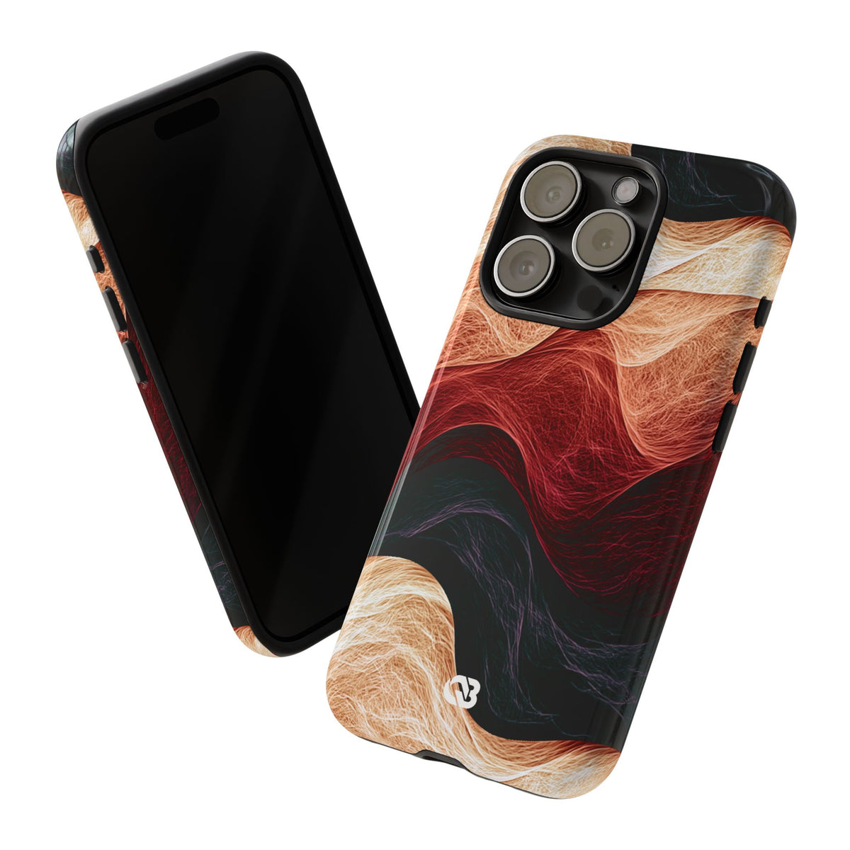Ember Wave Dispersion · Tough Phone Case for iPhone · Red