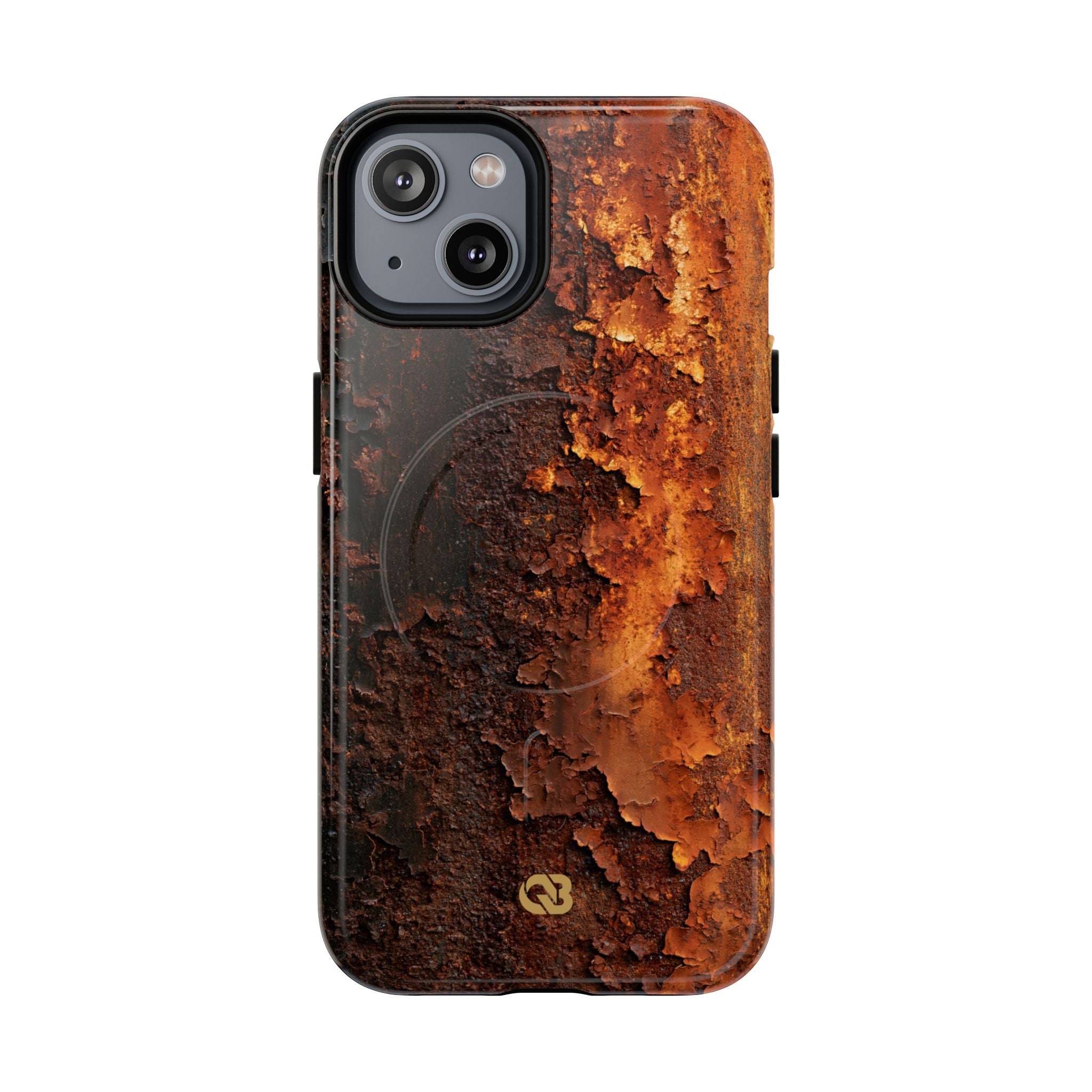 Orange Tough 2.0 Magsafe Phone Case for iPhone - Oxidized Iron Crust