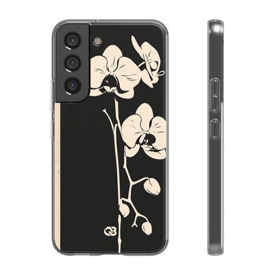 Black Lite Phone Case for Samsung - Obsidian Bone Orchid