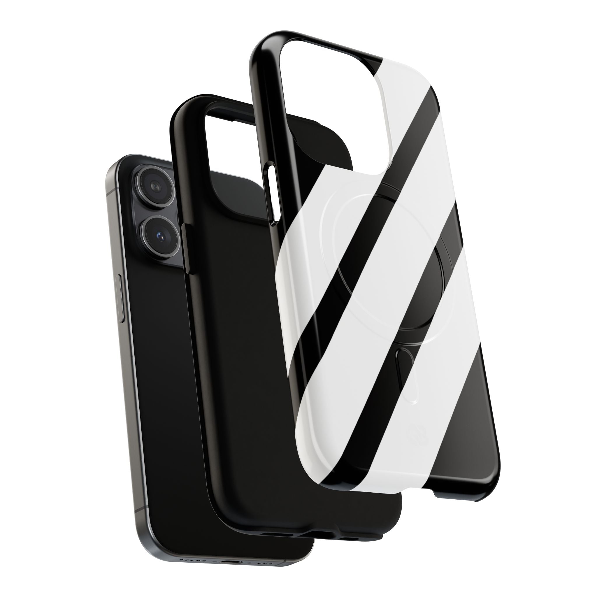 Obsidian White Bars · Tough+ Phone Case for iPhone · Magsafe