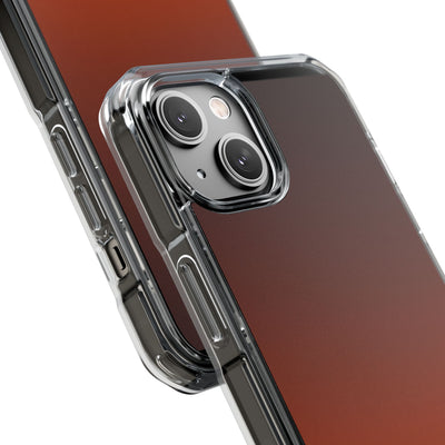 Burnt Amber Spectrum · Clear Impact Magnetic Phone Case for iPhone · Orange