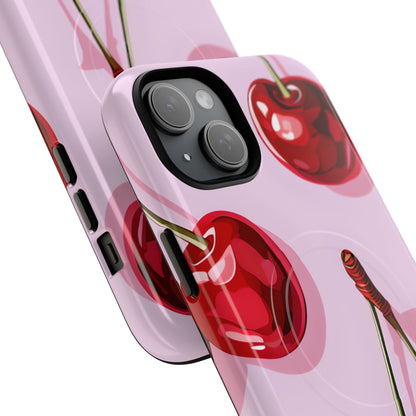 Glossy Cherry Burst iPhone 15 Plus Case - Tough+ - CASE•BOB