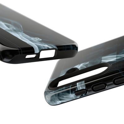 Black Tough Phone Case for Samsung - Arctic Vapor Grid