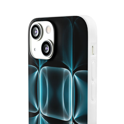 Translucent Cyber Grid · Lite Phone Case for iPhone ·  Teal