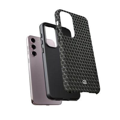 Brushed Perforated Steel · Tough Phone Case for Samsung · Silver