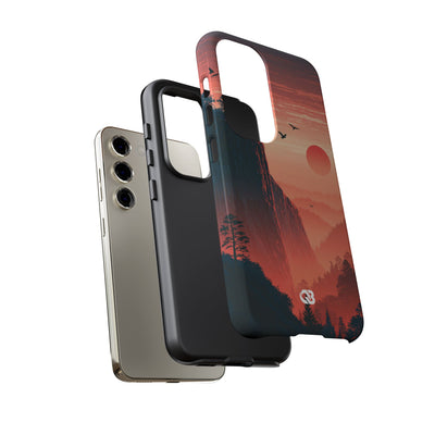 Orange Tough Phone Case for Samsung - Crimson Ridge Flight