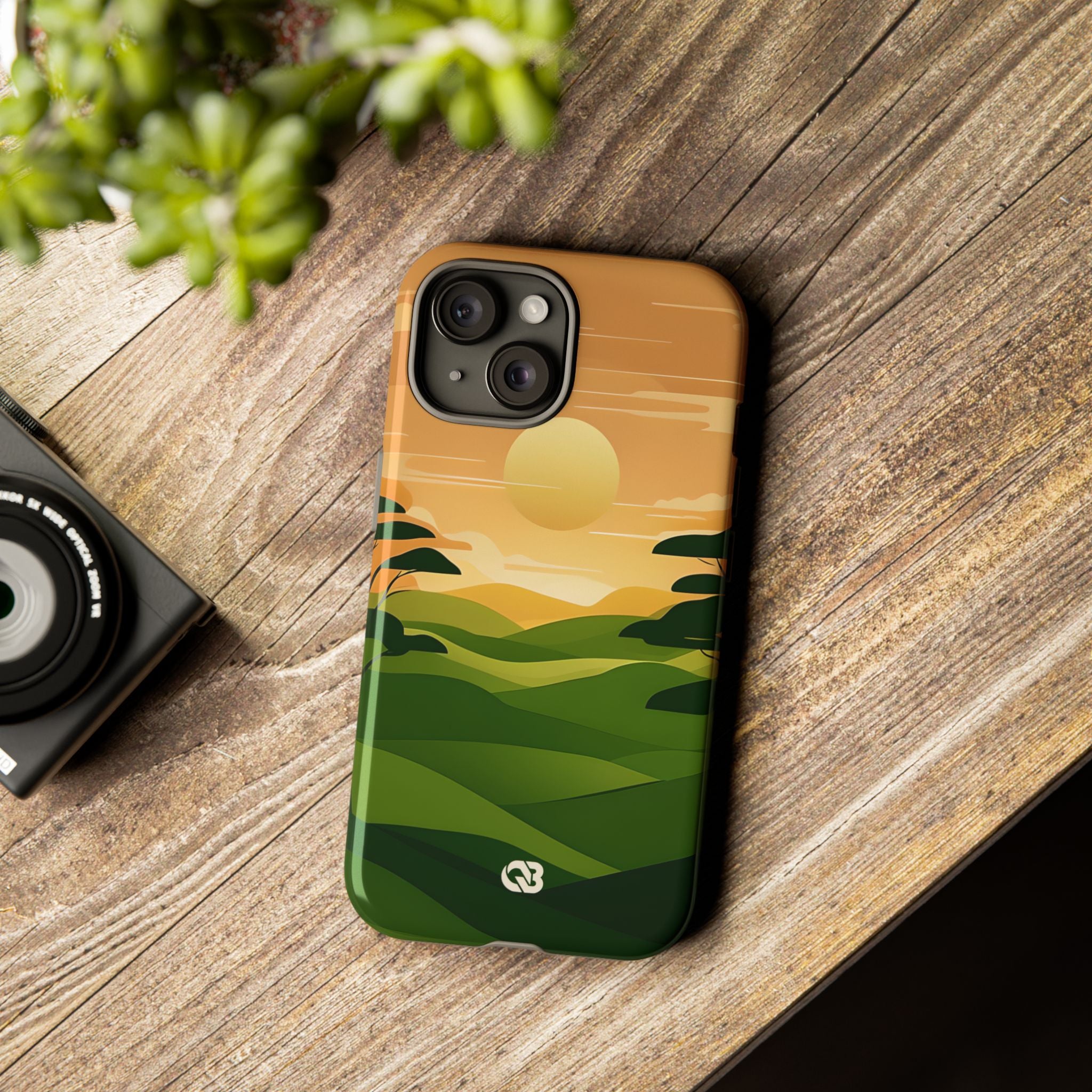 Verdant Horizon Sun · Tough Phone Case for iPhone