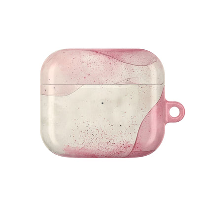 Crimson Ribbon Waves - AirPods Case