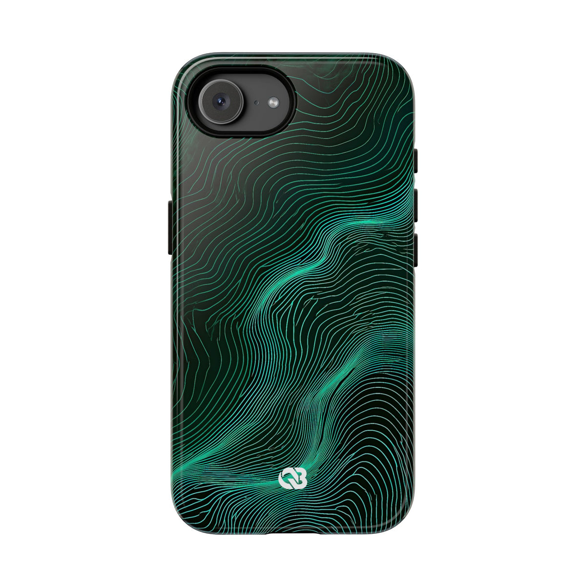 Emerald Topo Ridge · Tough Phone Case for iPhone · Green