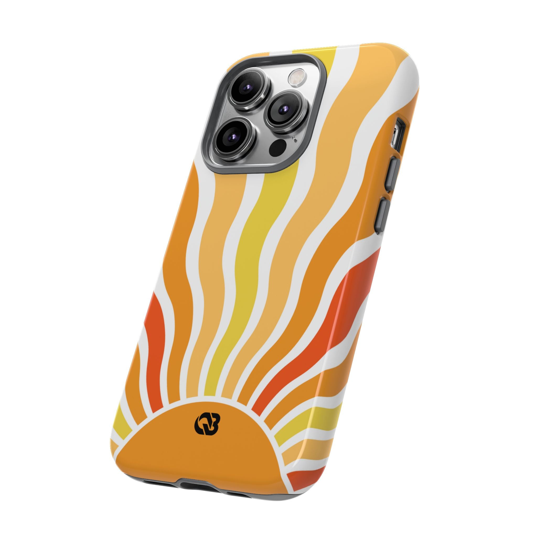 Amber Solar Waves · Tough Phone Case for iPhone