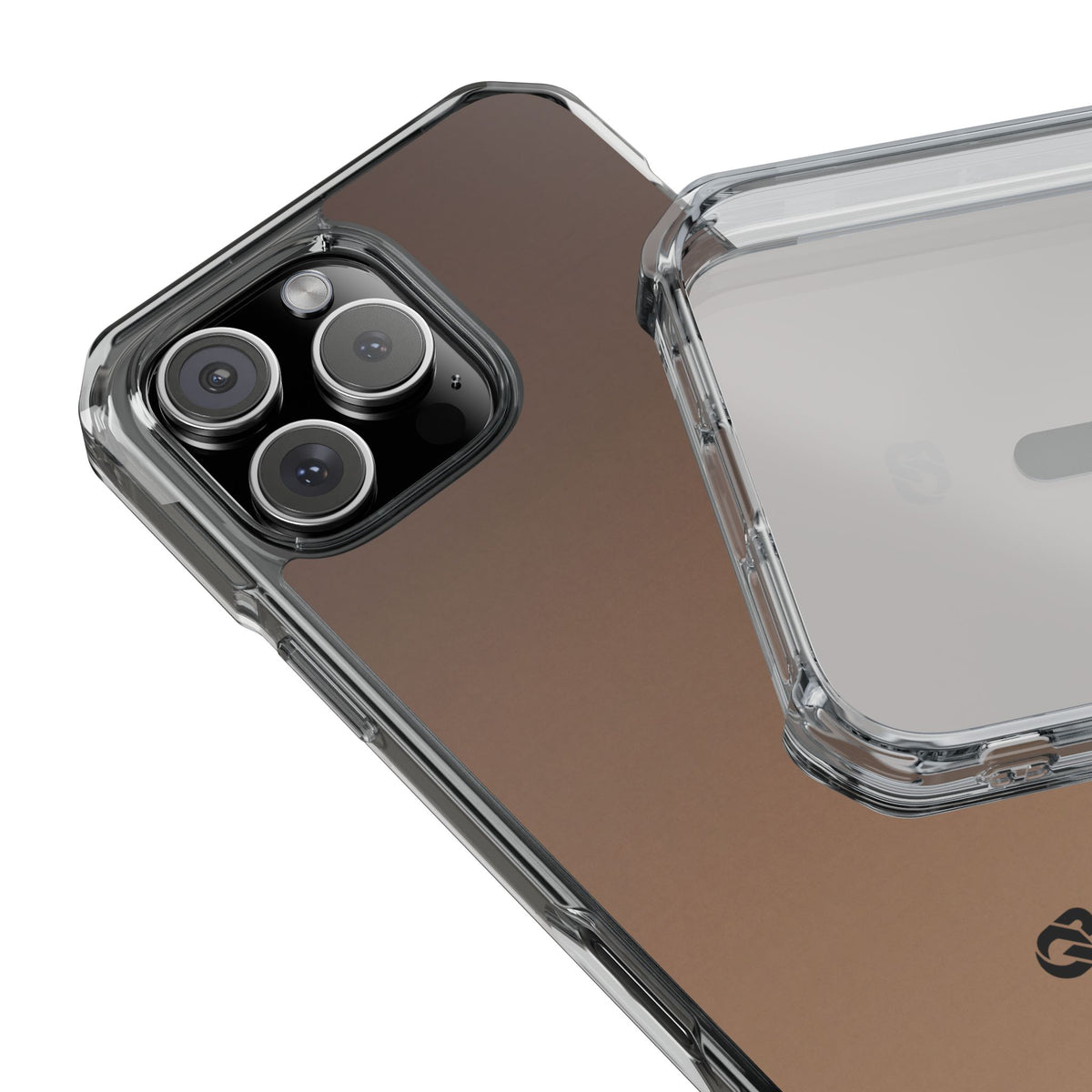 Umber Fade · Clear Impact Magnetic Phone Case for iPhone ·  Brown
