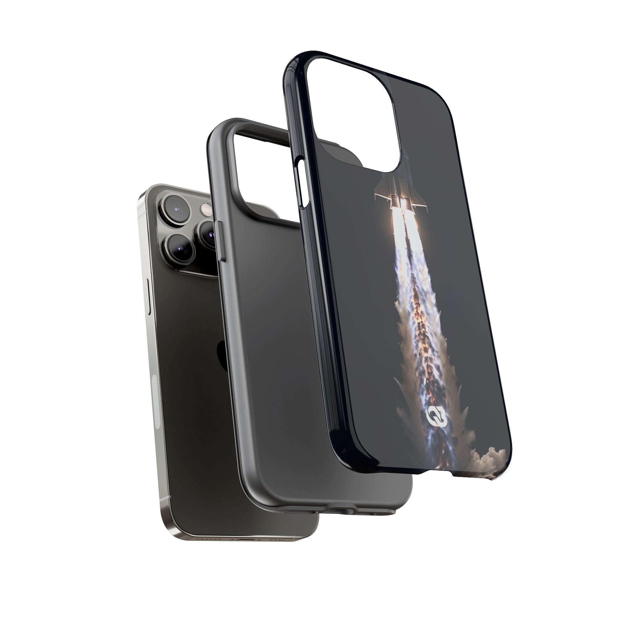 Obsidian Rocket Ascent · Tough Phone Case for iPhone