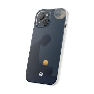 Obsidian Lunar Orb · Soft Phone Case for iPhone