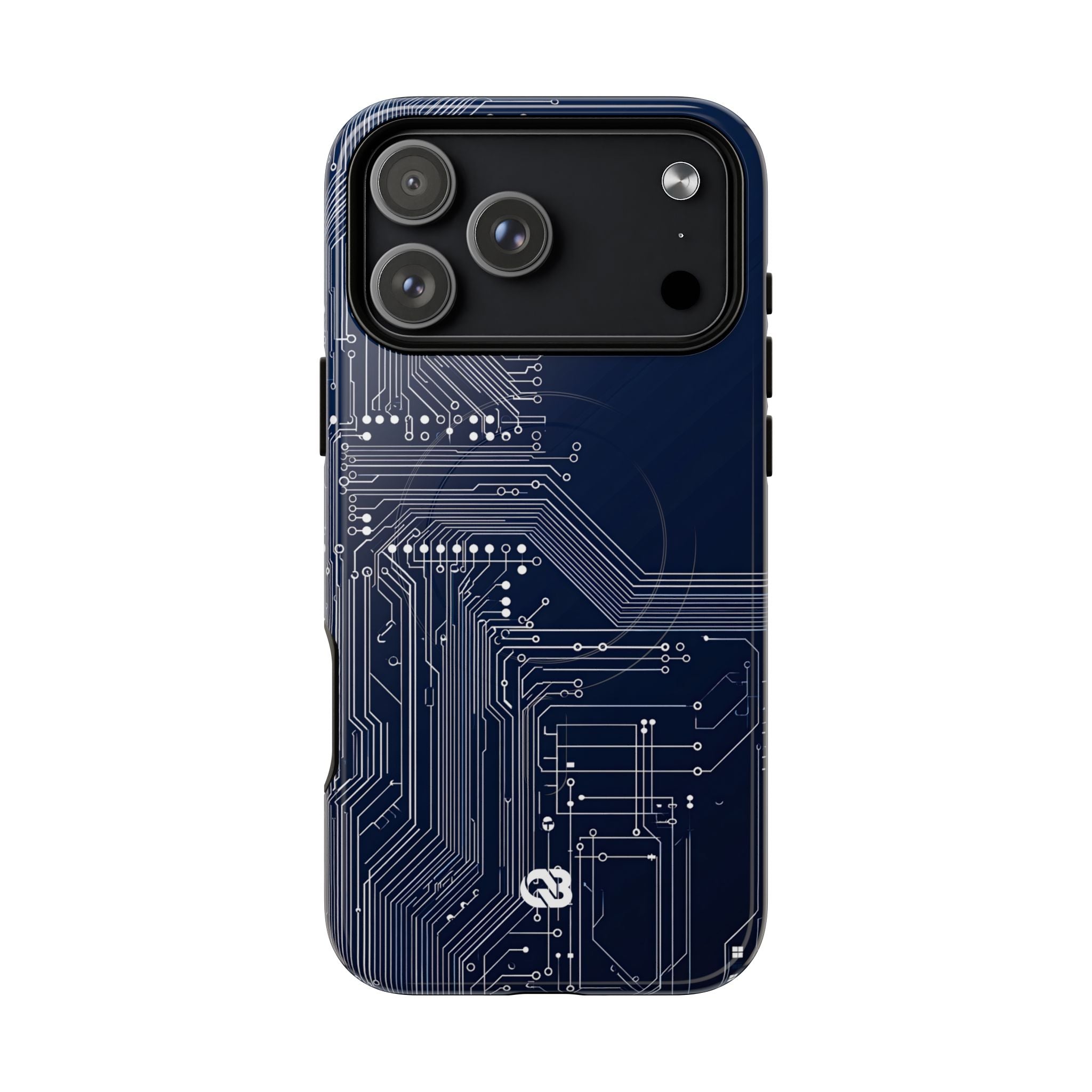 Blue Tough 2.0 Magsafe Phone Case for iPhone - Cobalt Data Stream