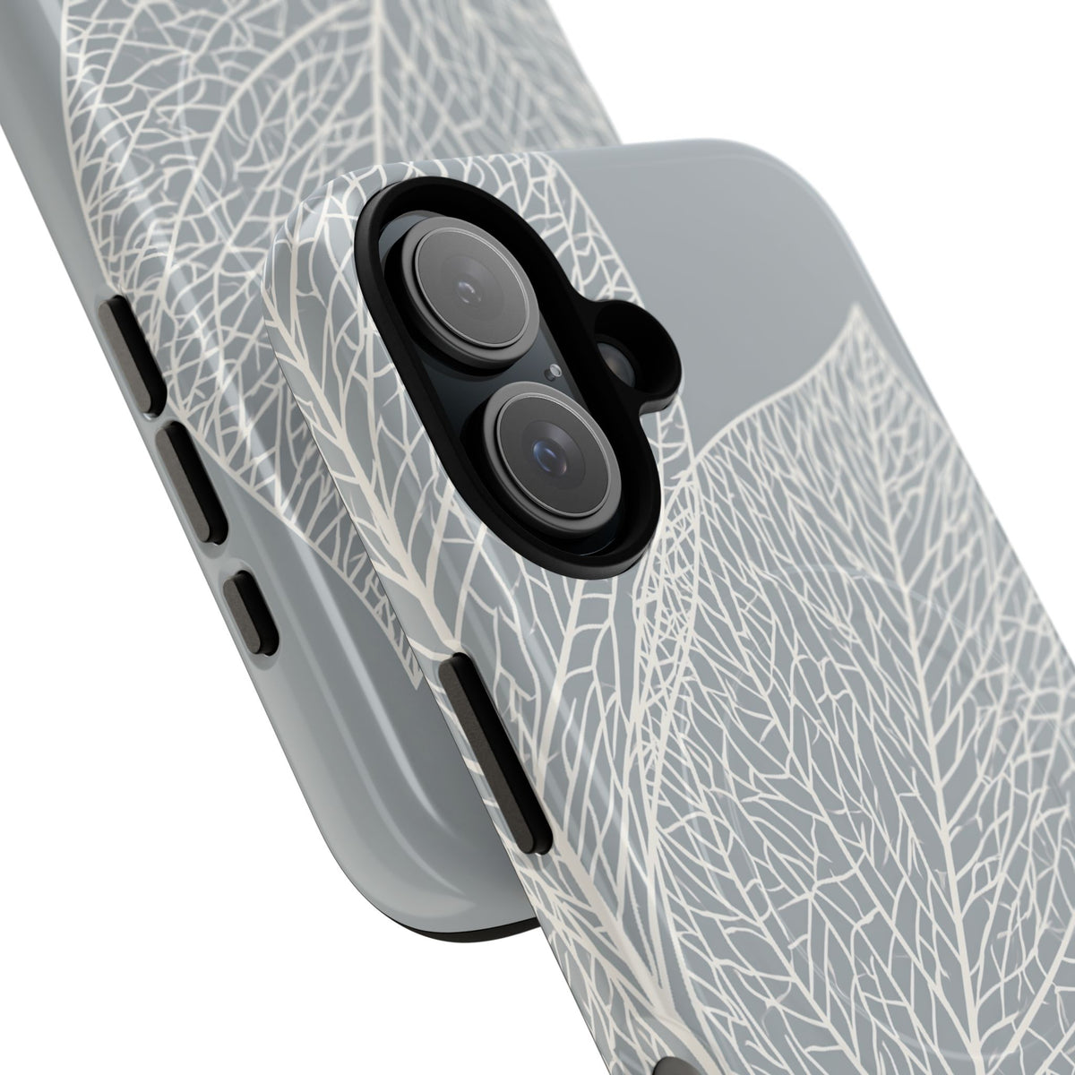 Minimal Leaf Skeleton · Tough 2.0 Magnetic Phone Case for iPhone · Grey
