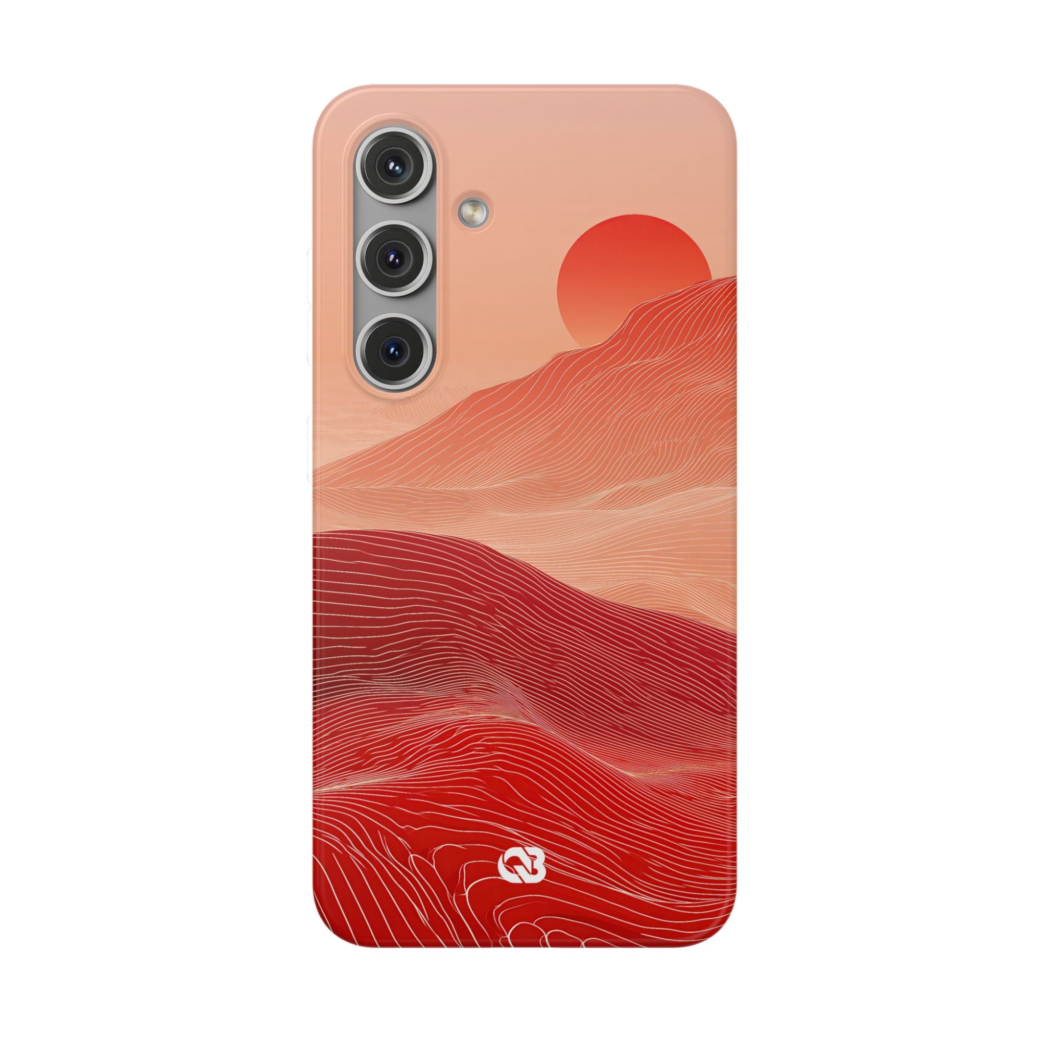 Red Lite Phone Case for Samsung - Crimson Ridge Lines