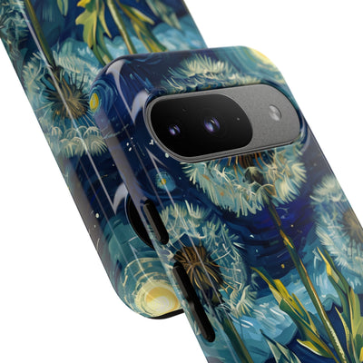 Starry Dandelion Swirl · Tough Phone Case for Google Pixel