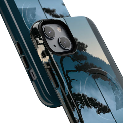 Blue Tough 2.0 Magsafe Phone Case for iPhone - Kyoto Mist Pine