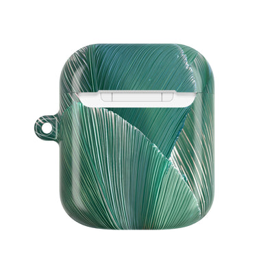 Translucent Fan Palm · Hard Case for AirPods & AirPods Pro · Teal