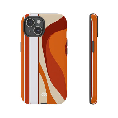 Terracotta Strata · Tough Phone Case for iPhone · Orange