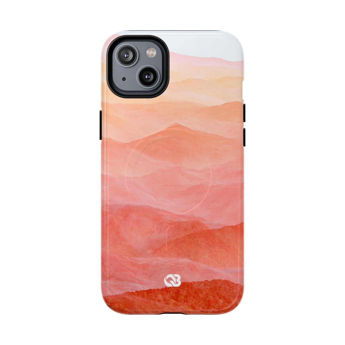 Alpenglow Ridge Vista · Tough 2.0 Magnetic Phone Case for iPhone · Orange