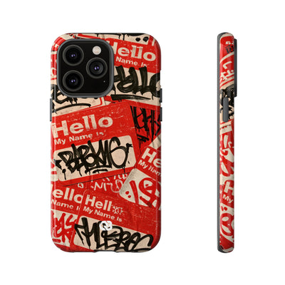 Slap Tag Collage · Tough Phone Case for iPhone · Red