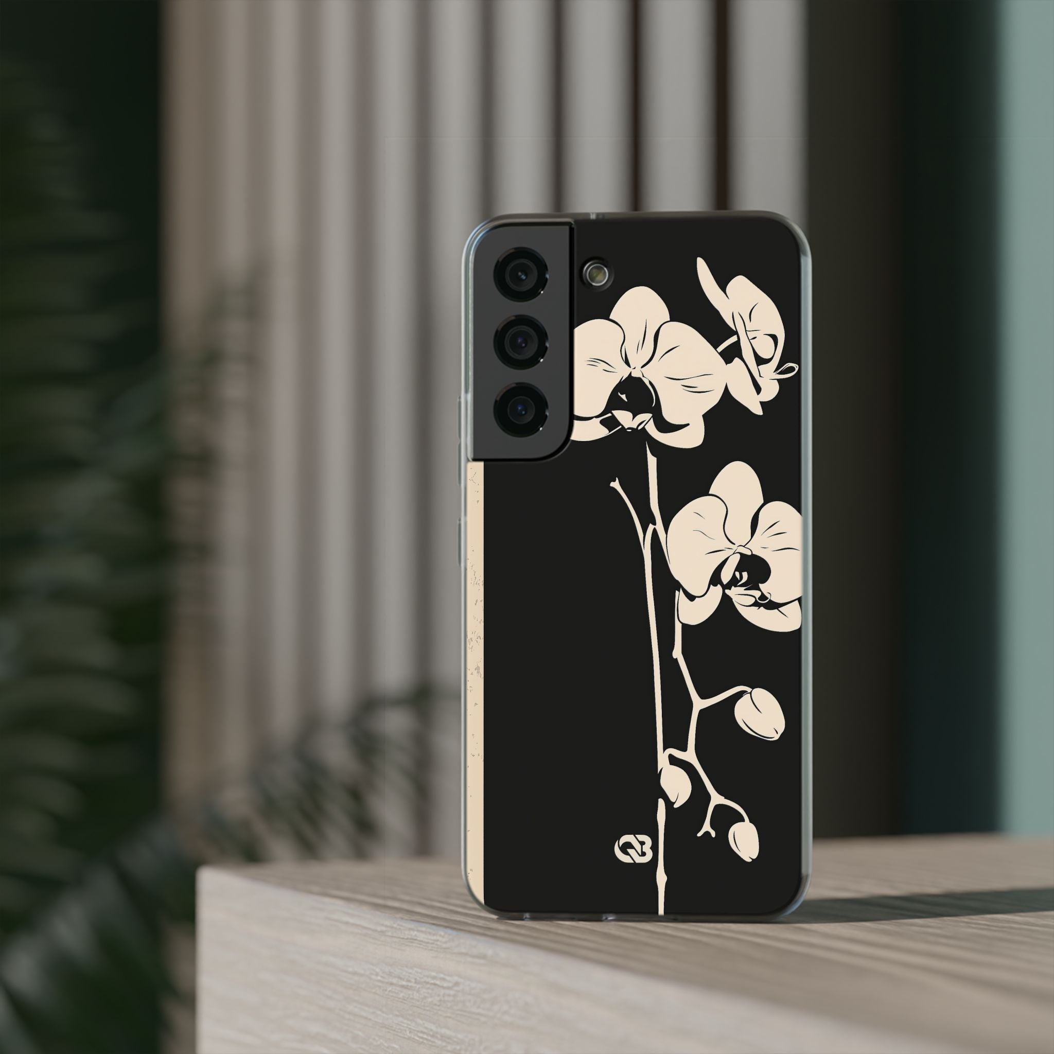 Black Lite Phone Case for Samsung - Obsidian Bone Orchid