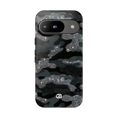 Glitter Shadow Camo · Tough Phone Case for Pixel ·  Black