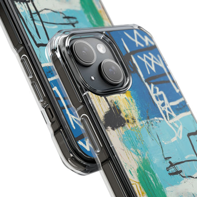 Azure Urban Scribble · Impact Custodia per iPhone · Magsafe
