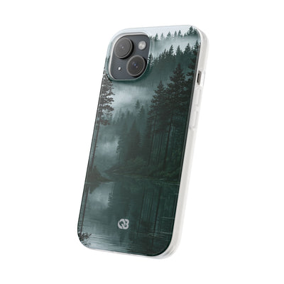 Green Lite Phone Case for iPhone - Misty Evergreen Mirror