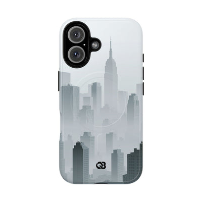 Grey Tough 2.0 Magsafe Phone Case for iPhone - Steel Mist Skyline