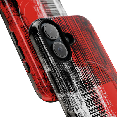 Distorted Barcode · Tough 2.0 Magnetic Phone Case for iPhone · Black