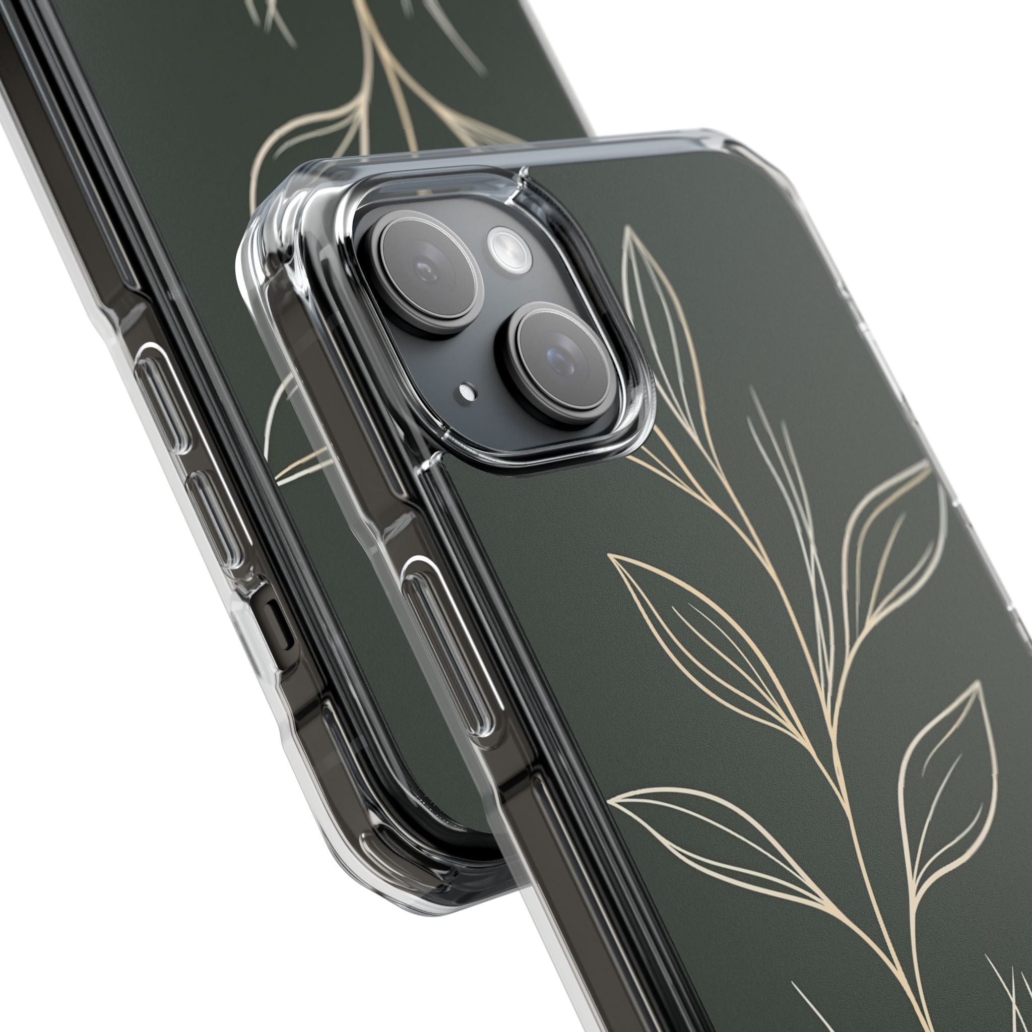 Green Impact MagSafe Phone Case for iPhone - Deep Moss Willow