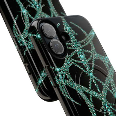 Teal Cyber Sigil · Tough 2.0 Magnetic Phone Case for iPhone · Teal