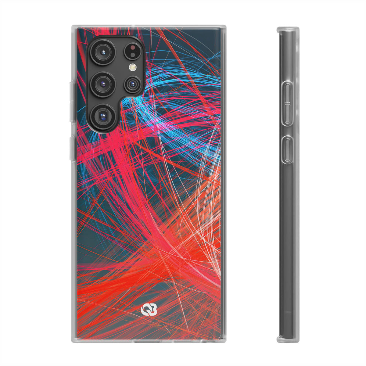 Neon Fiber Stream · Lite Phone Case for Samsung · Red