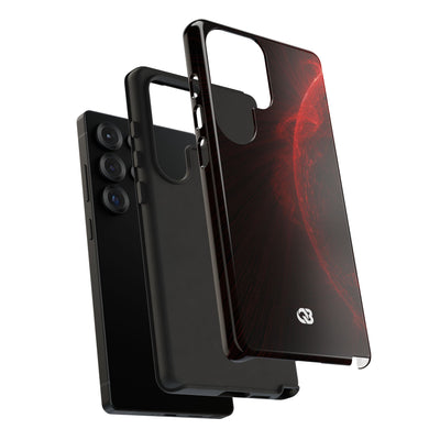 Red Tough Phone Case for Samsung - Solar Crimson Flare
