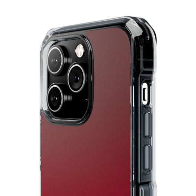Red Impact MagSafe Phone Case for iPhone - Crimson Velvet Fade