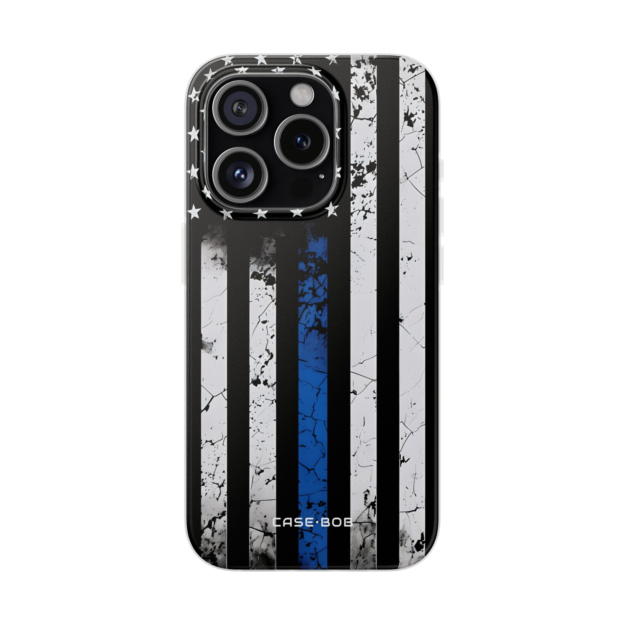 Blue Stripe Flag iPhone 15 Pro Case - Soft