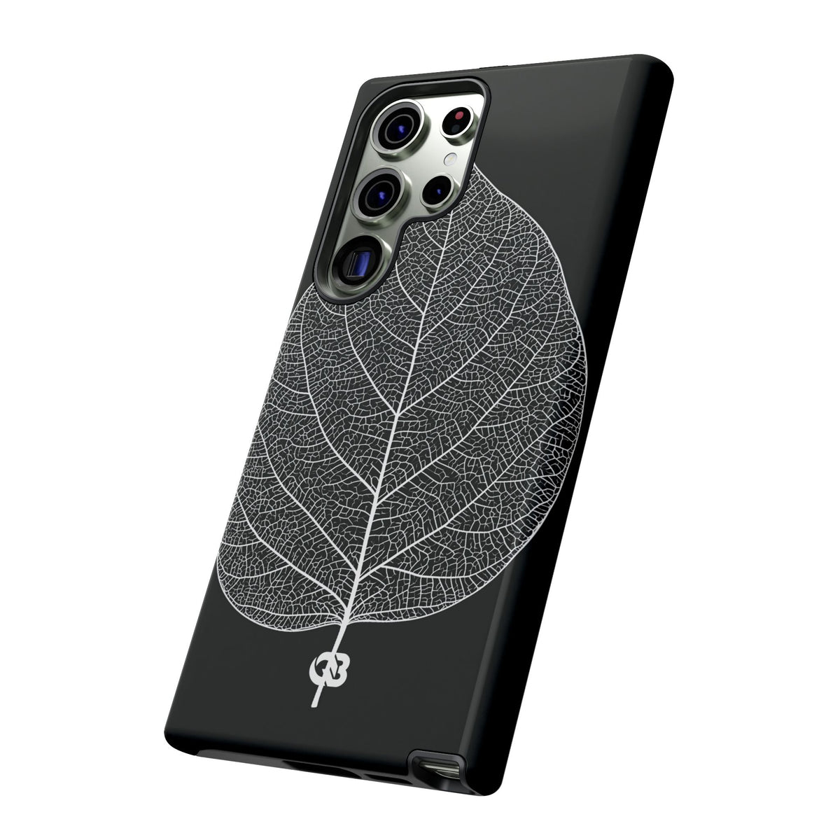 Monochrome Leaf Skeleton · Tough Phone Case for Samsung · Black