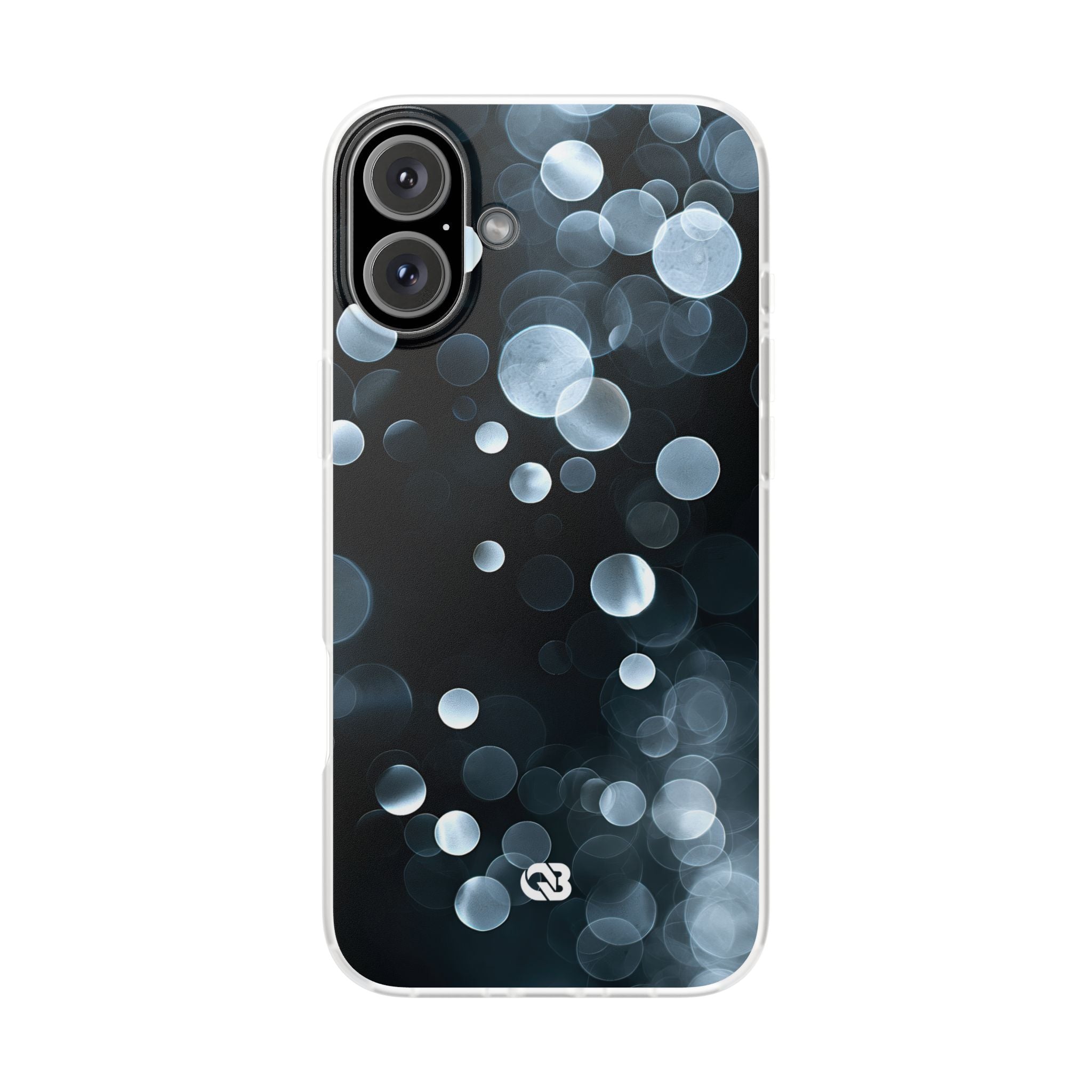 Black Lite Phone Case for iPhone - Silver Orbit Glow
