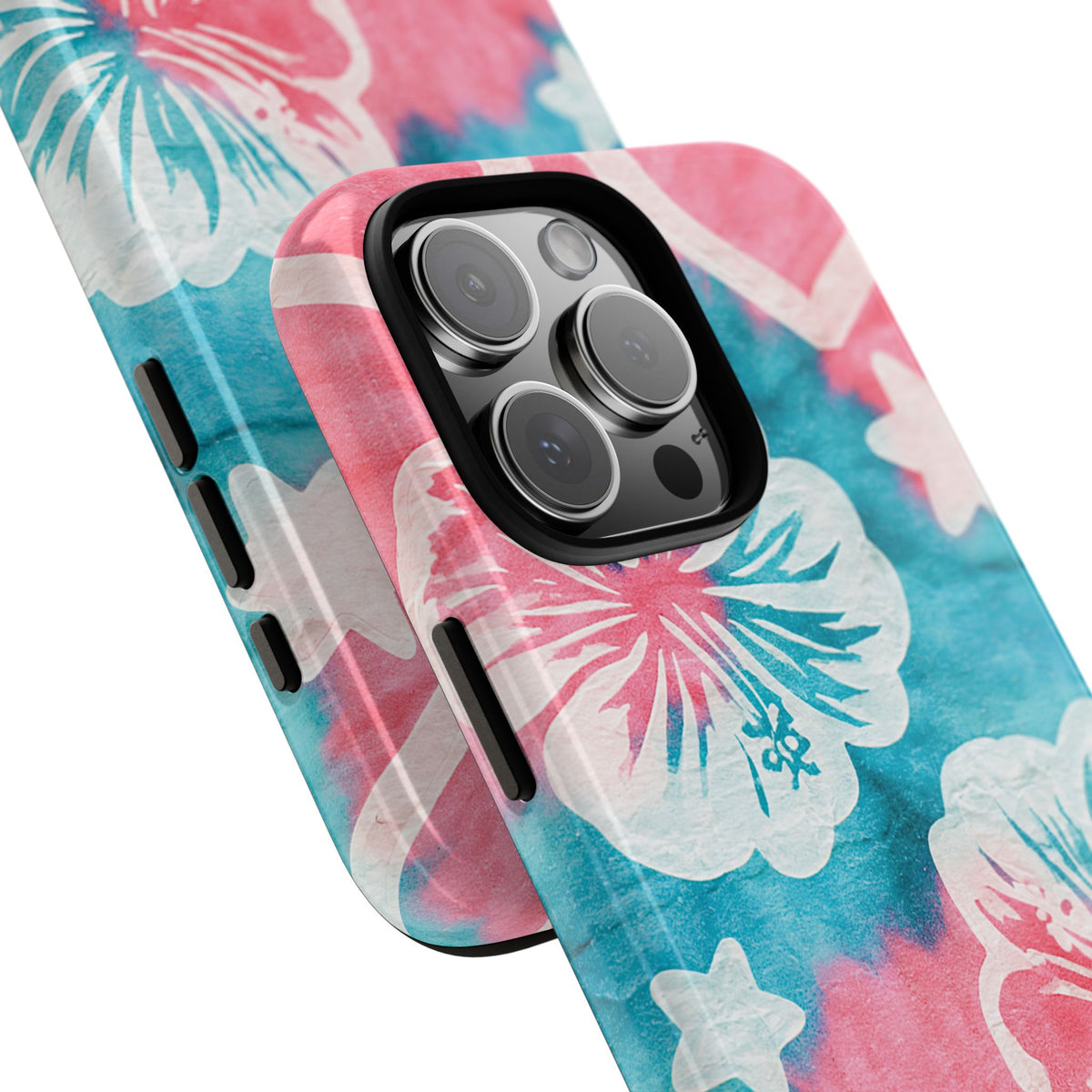 Tropical Hibiscus Bloom · Tough Phone Case for iPhone · Teal