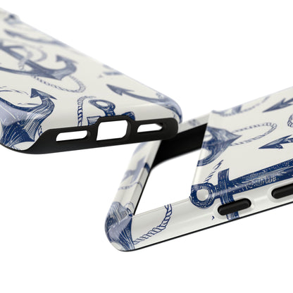 Navy Anchor Loop Google Pixel 8 Case - Tough