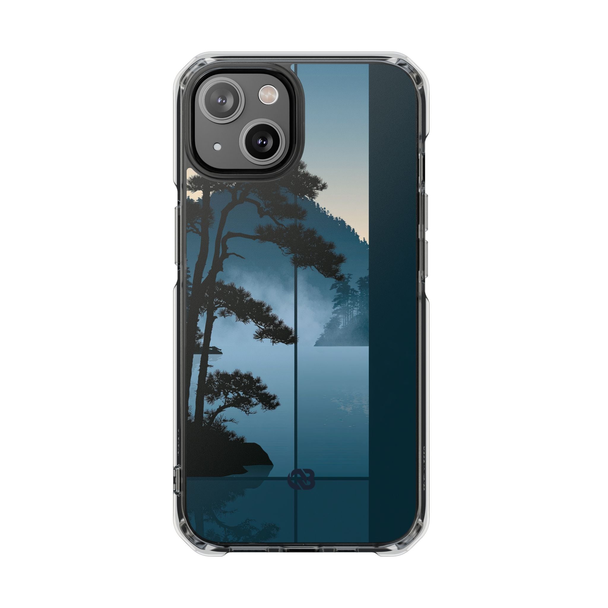 Blue Impact MagSafe Phone Case for iPhone - Kyoto Mist Pine