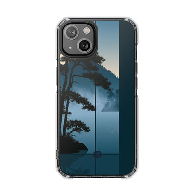 Blue Impact MagSafe Phone Case for iPhone - Kyoto Mist Pine