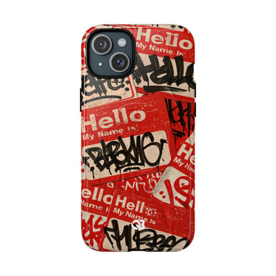 Slap Tag Collage · Tough 2.0 Magnetic Phone Case for iPhone · Red