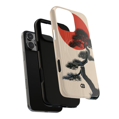 Beige Tough 2.0 Magsafe Phone Case for iPhone - Kyoto Crimson Pine