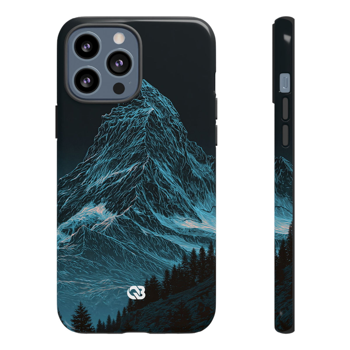 Glacial Alpine Peak · Tough Phone Case for iPhone · Blue