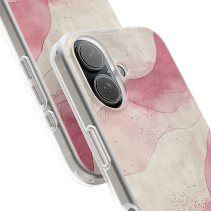 Crimson Waves iPhone 16 Case - Soft